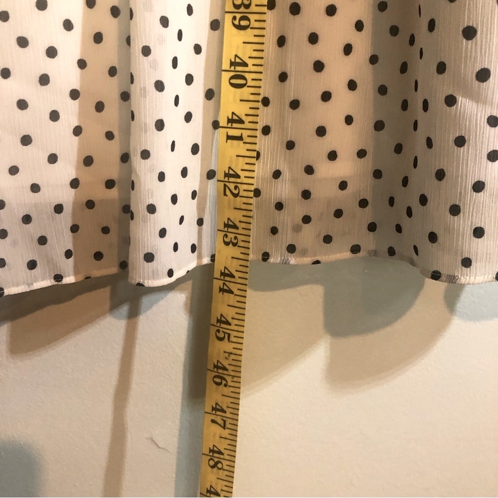 Madewell Sheer MIDI Dress with Polka Dots and Ruffles, size XXS. - Picture 7 of 12